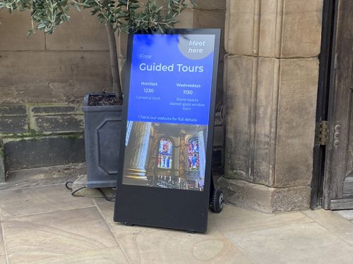 Panneaux numériques extérieurs Android avec batterie